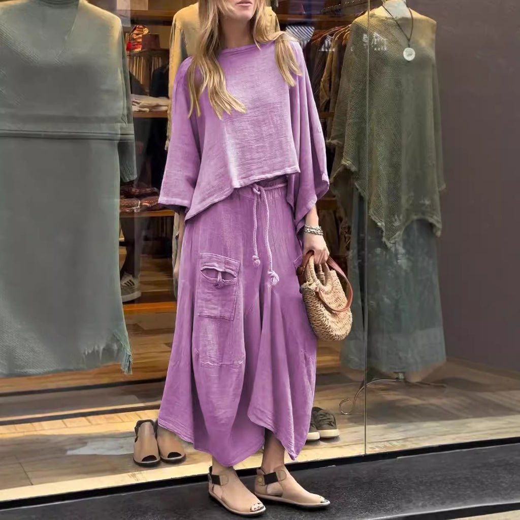 Casual Loose Two-Piece Dress Set