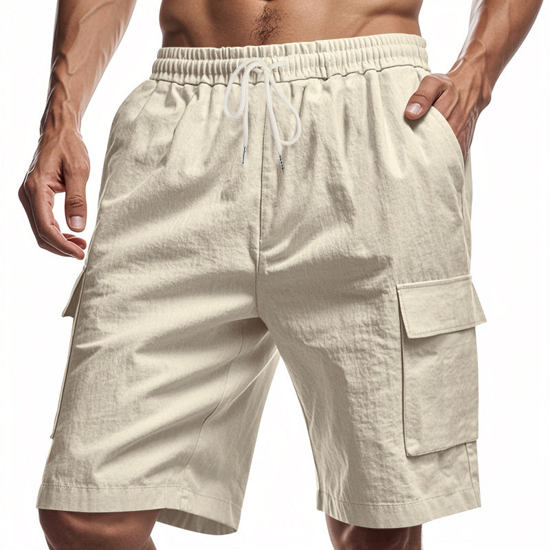 Men's Linen Drawstring Lounge Shorts