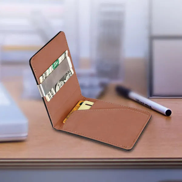 RFID Slim Bifold Wallet With Money Clip