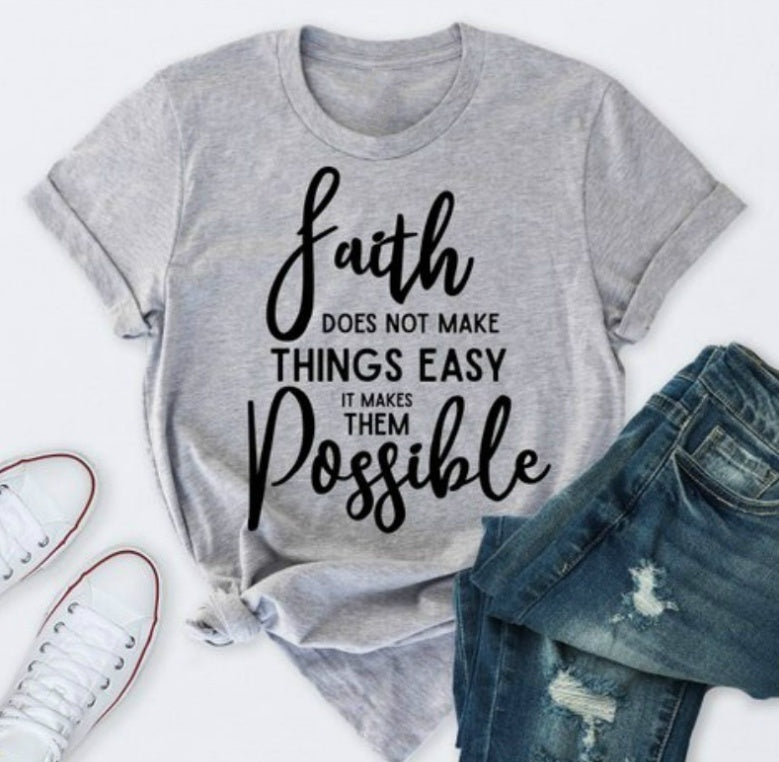 With God All Things Are Possible — Unisex Faith Graphic Tee