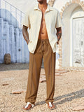 Men's Straight-Leg Trousers | Wrinkle-Resistant Travel Pants