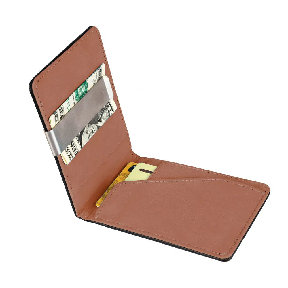 RFID Slim Bifold Wallet With Money Clip