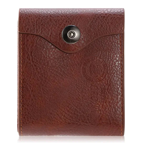 Men's RFID Leather Bifold Wallet With ID Window & Coin Pocket