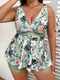 Curve-Flattering Plus Size Tankini Set
