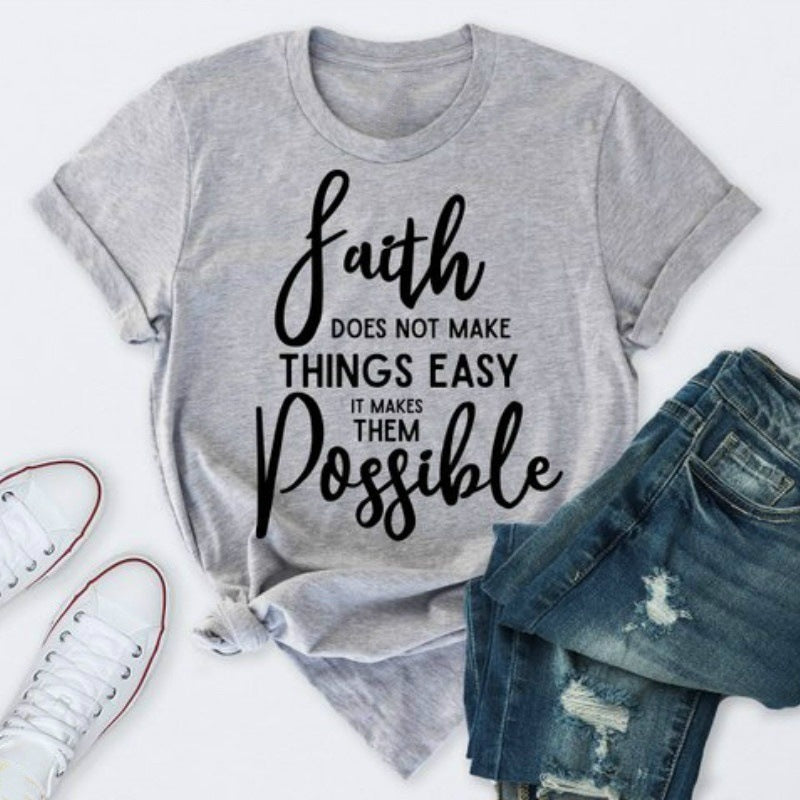 With God All Things Are Possible — Unisex Faith Graphic Tee
