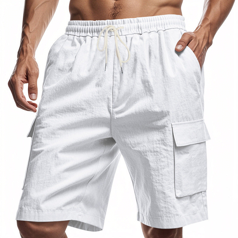 Men's Linen Drawstring Lounge Shorts