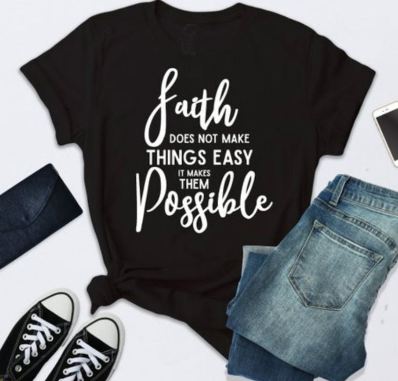 With God All Things Are Possible — Unisex Faith Graphic Tee