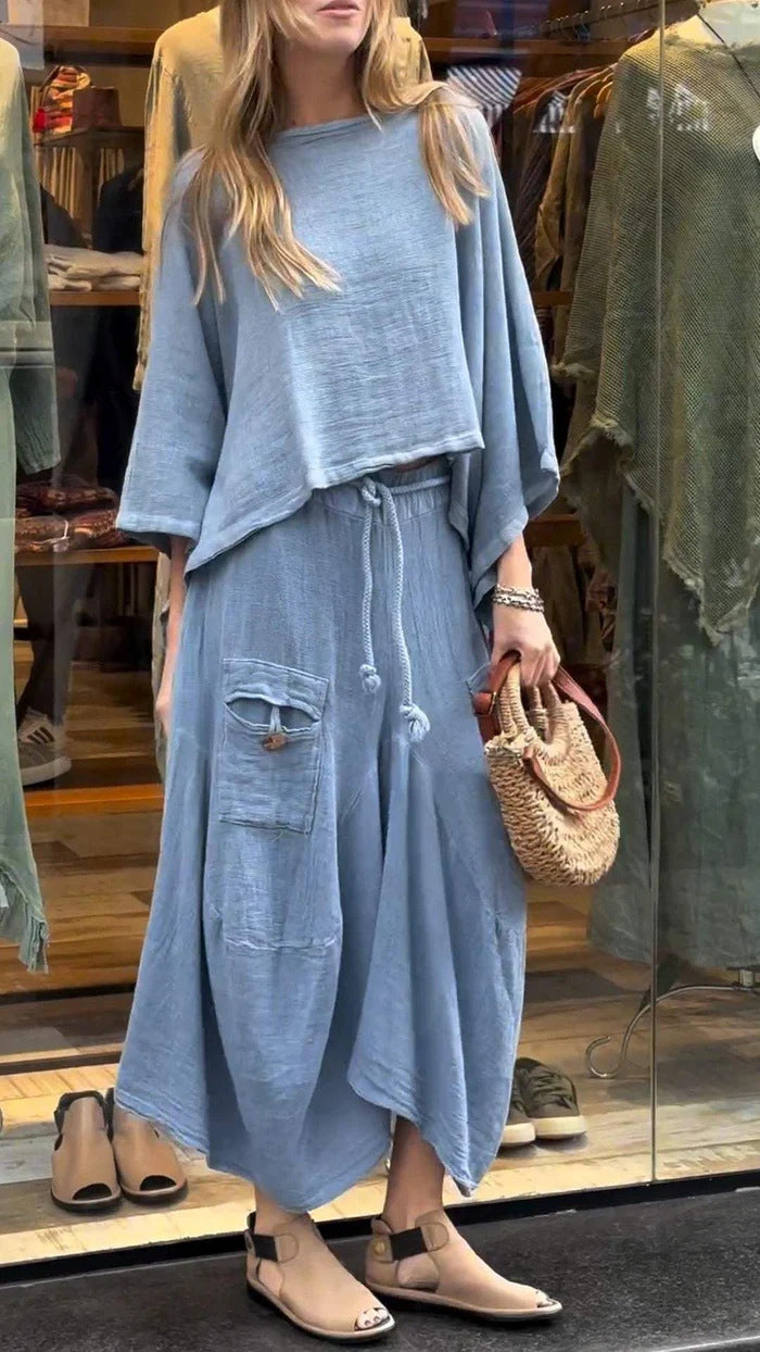 Casual Loose Two-Piece Dress Set
