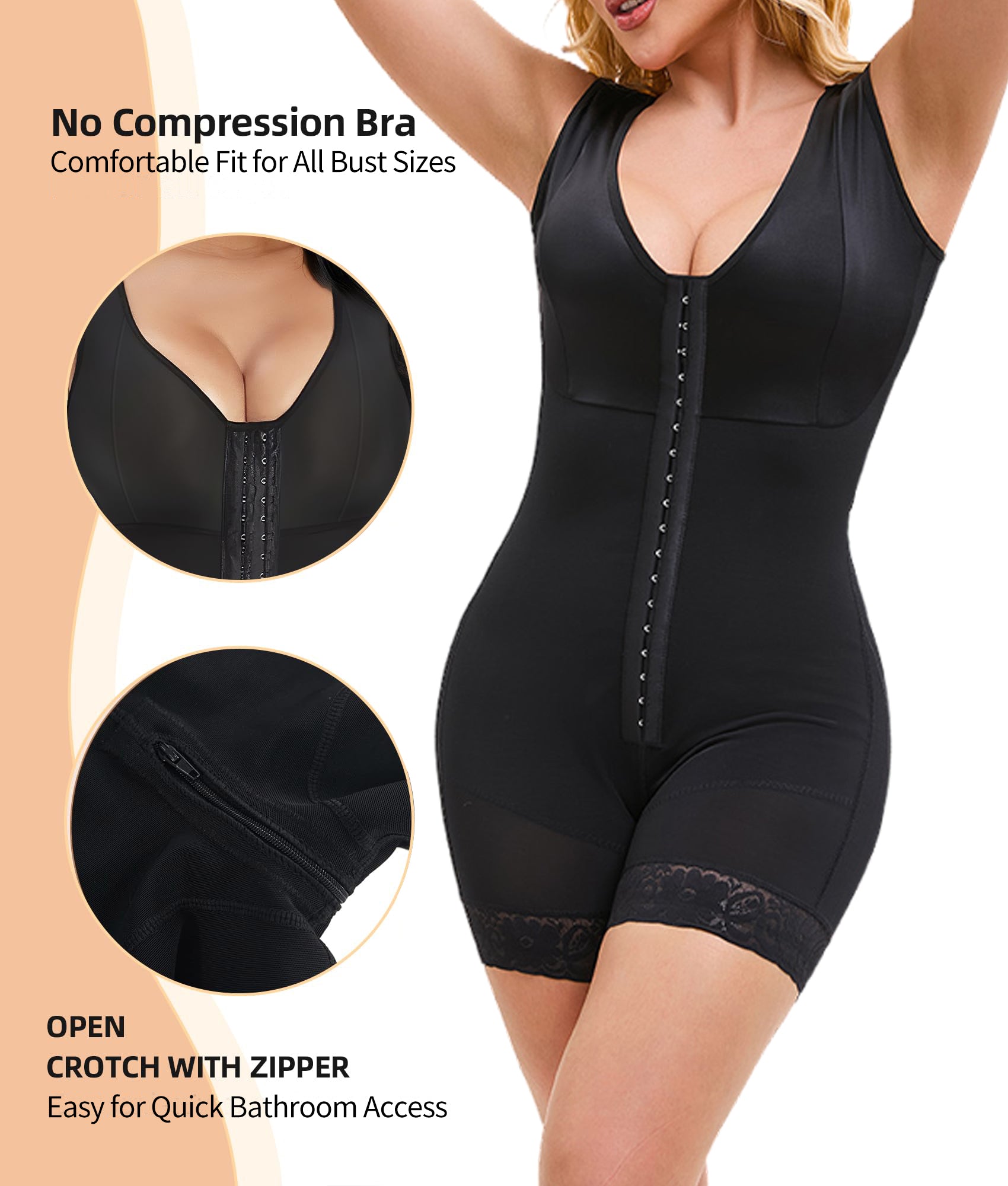 Colombian Tummy Control Full Body Shaper With Butt Lifter