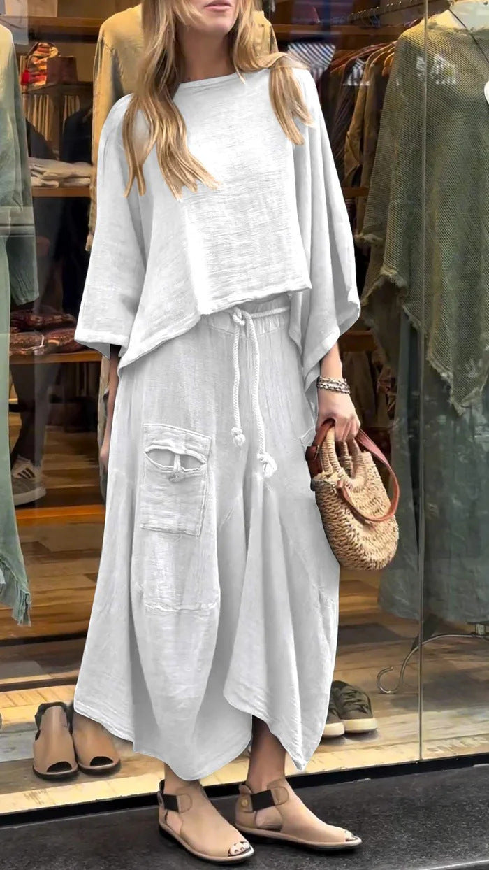 Casual Loose Two-Piece Dress Set