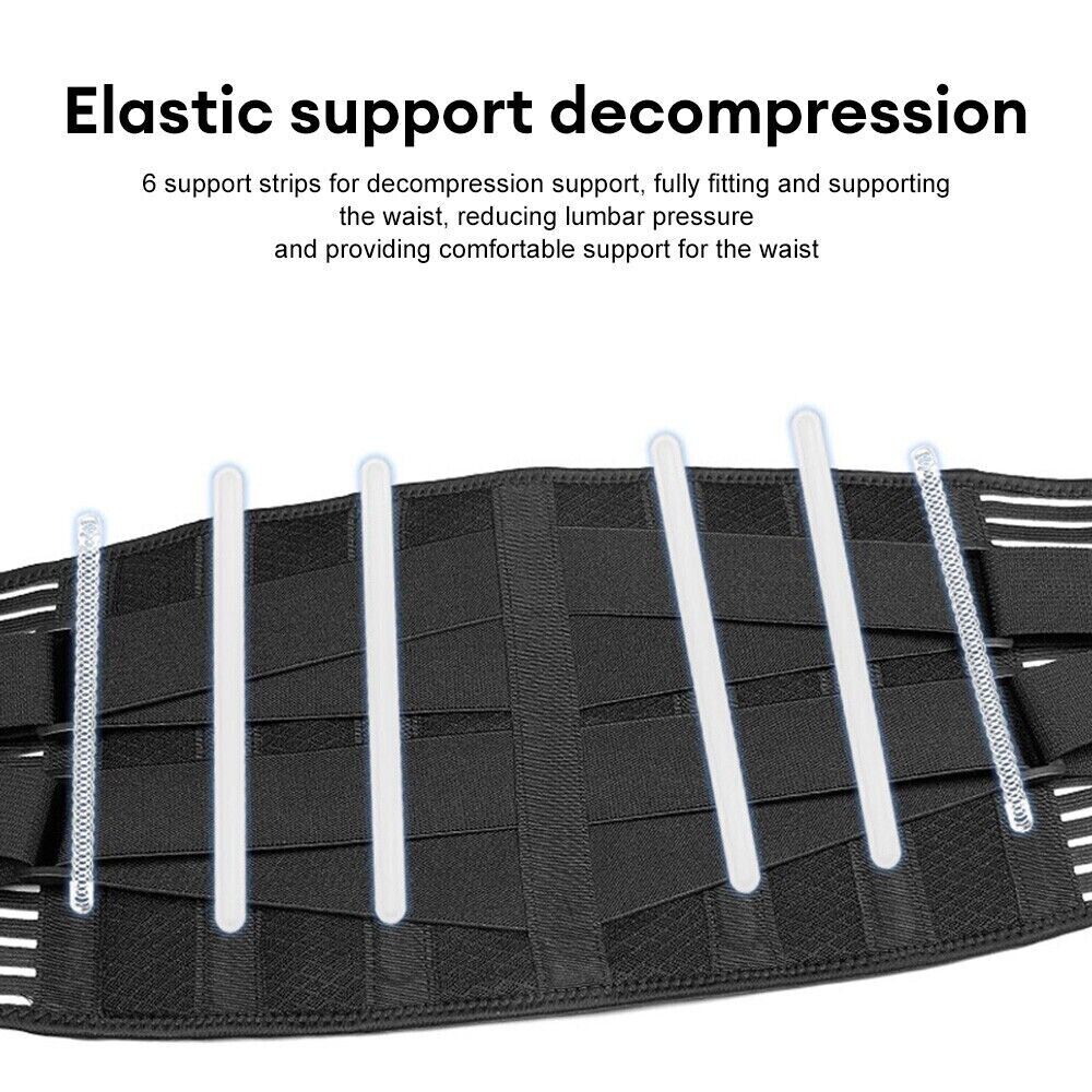 Travel Lumbar Support Back Brace – Adjustable Lower Back Support Belt