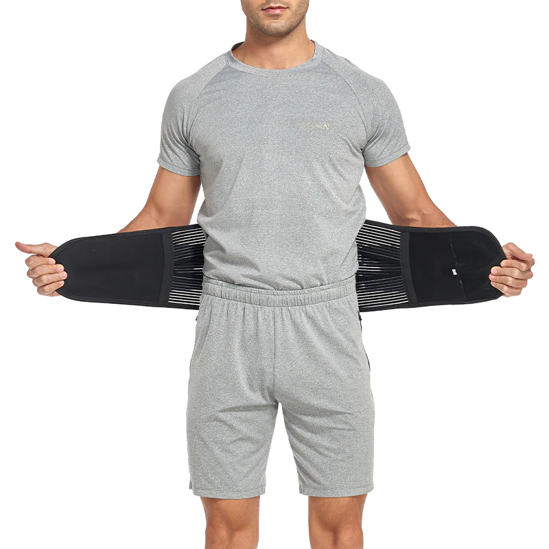 Travel Lumbar Support Back Brace – Adjustable Lower Back Support Belt