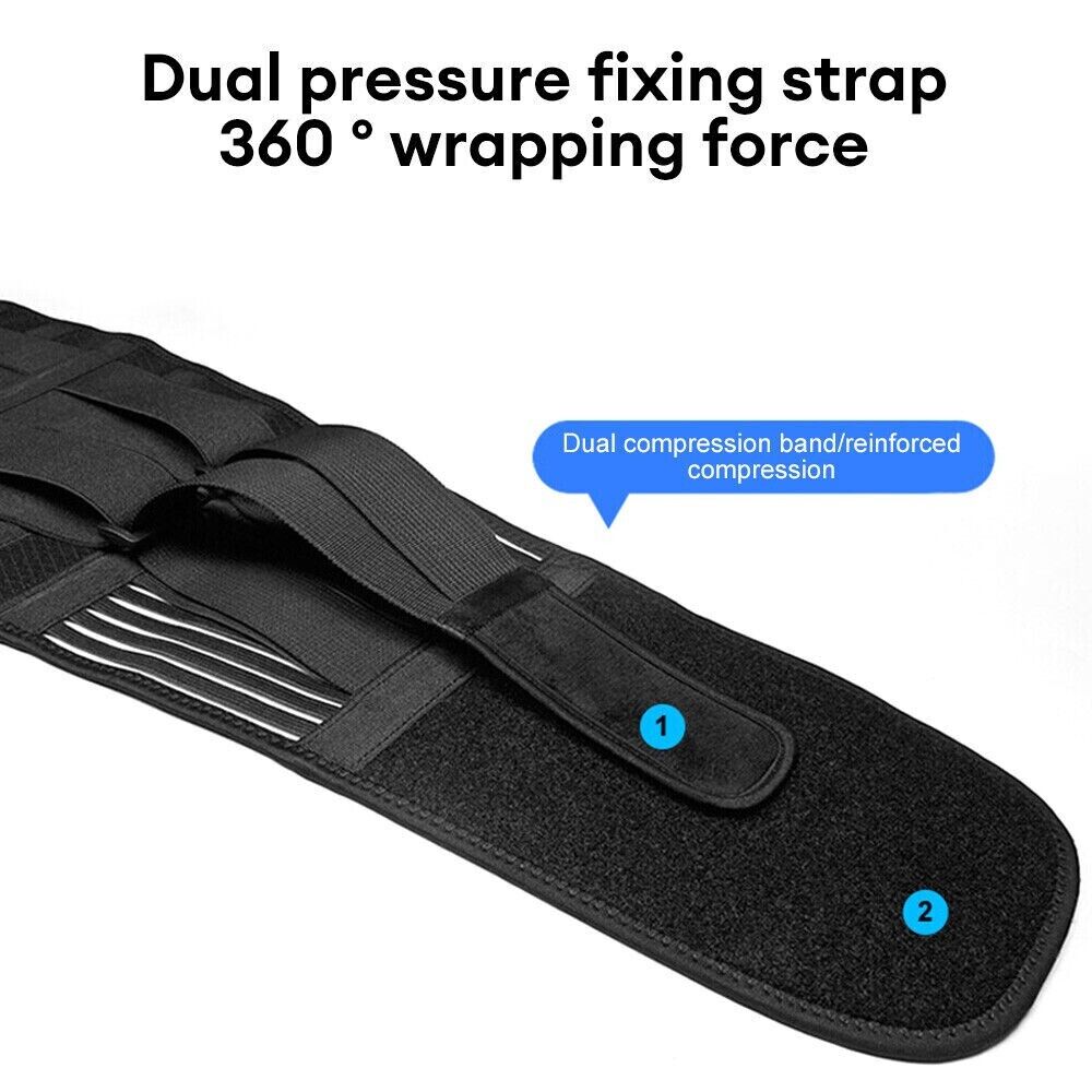 Travel Lumbar Support Back Brace – Adjustable Lower Back Support Belt