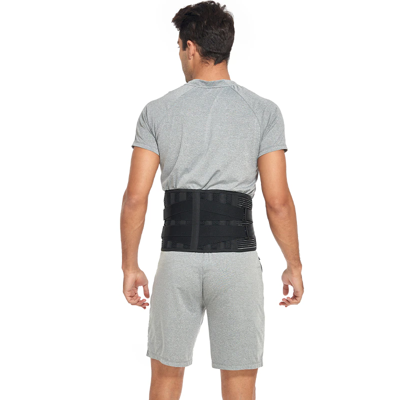 Travel Lumbar Support Back Brace – Adjustable Lower Back Support Belt