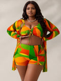 Colorblock Beach Swimsuit Set (S–XL)
