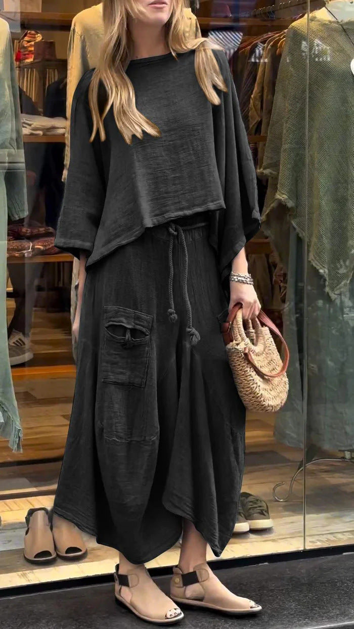 Casual Loose Two-Piece Dress Set
