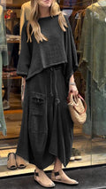 Casual Loose Two-Piece Dress Set