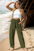 Breezy Linen Vacation Wide-Leg Pants