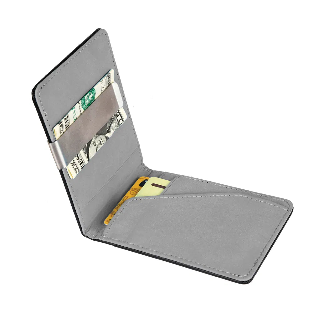 RFID Slim Bifold Wallet With Money Clip