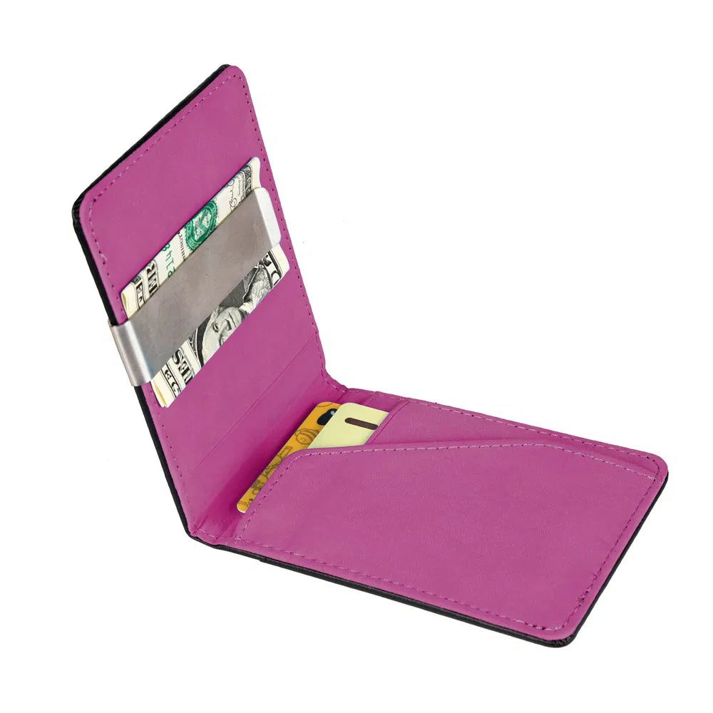 RFID Slim Bifold Wallet With Money Clip