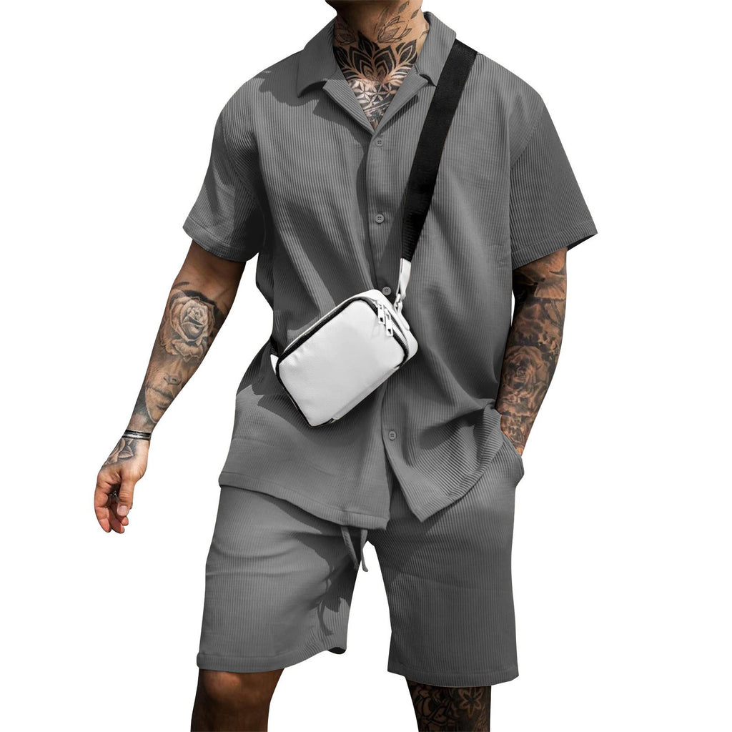 LeJean Coastal Polo Short Set | Men's Casual Matching Set
