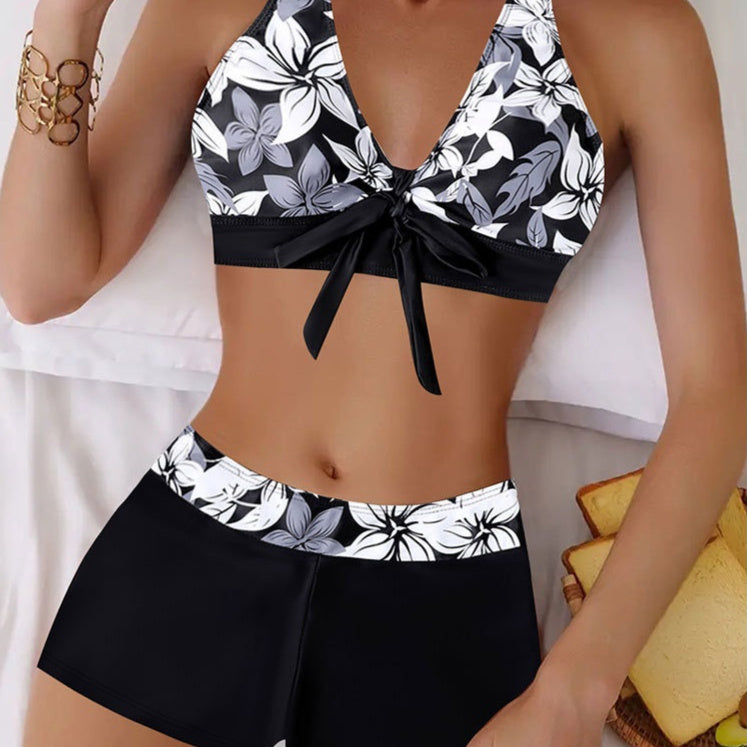 Tropical Escape High-Waist Bikini Set