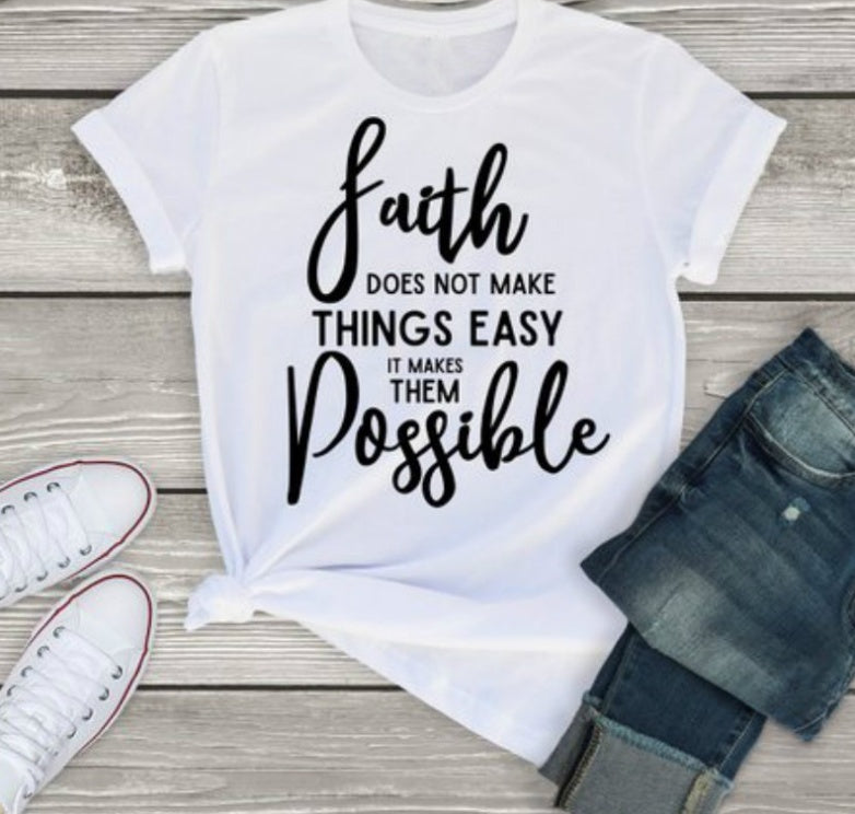 With God All Things Are Possible — Unisex Faith Graphic Tee