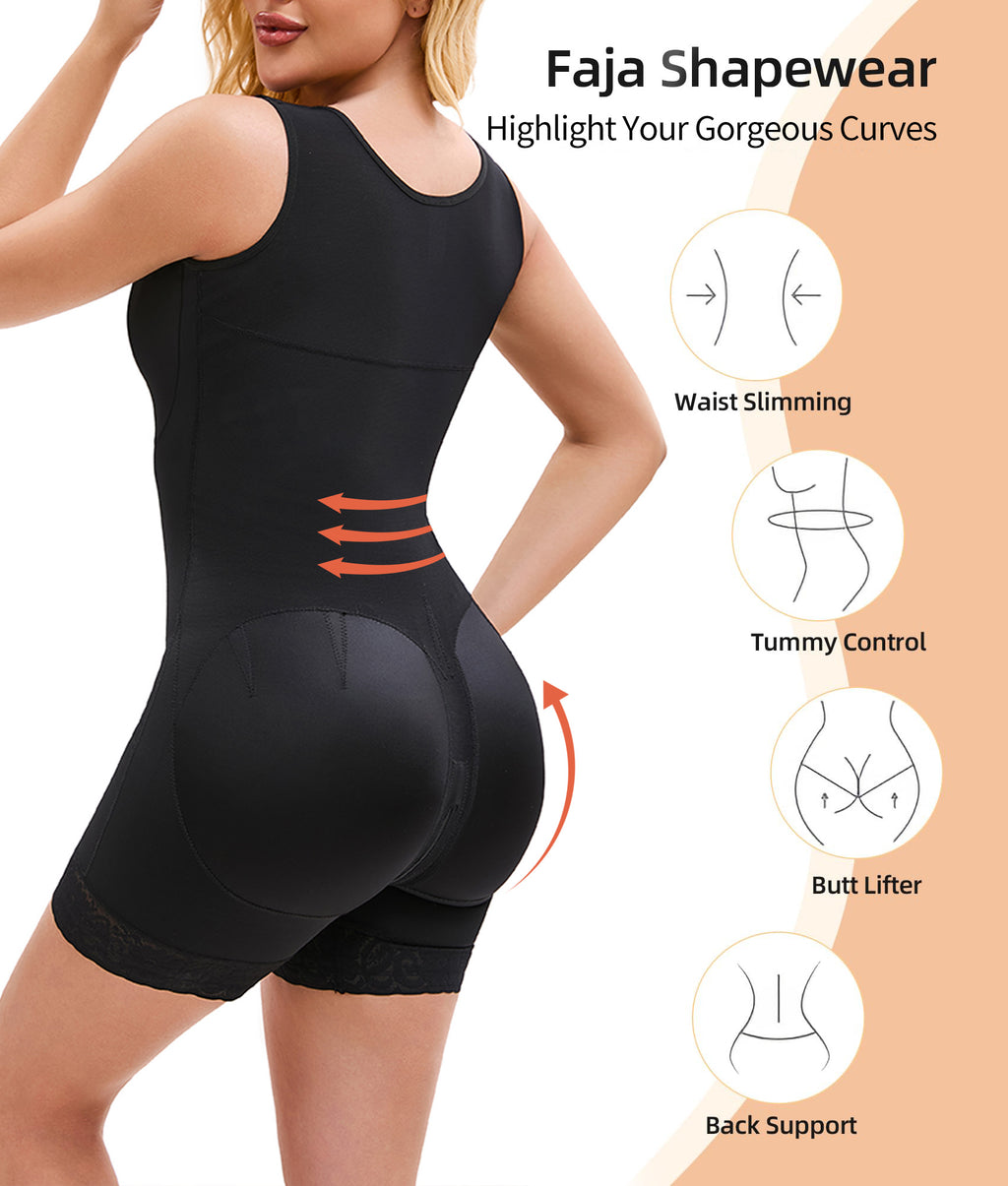 Colombian Tummy Control Full Body Shaper With Butt Lifter
