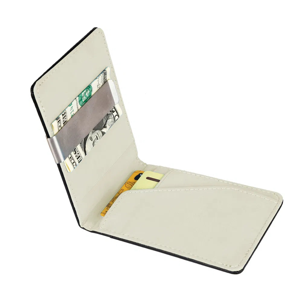 RFID Slim Bifold Wallet With Money Clip