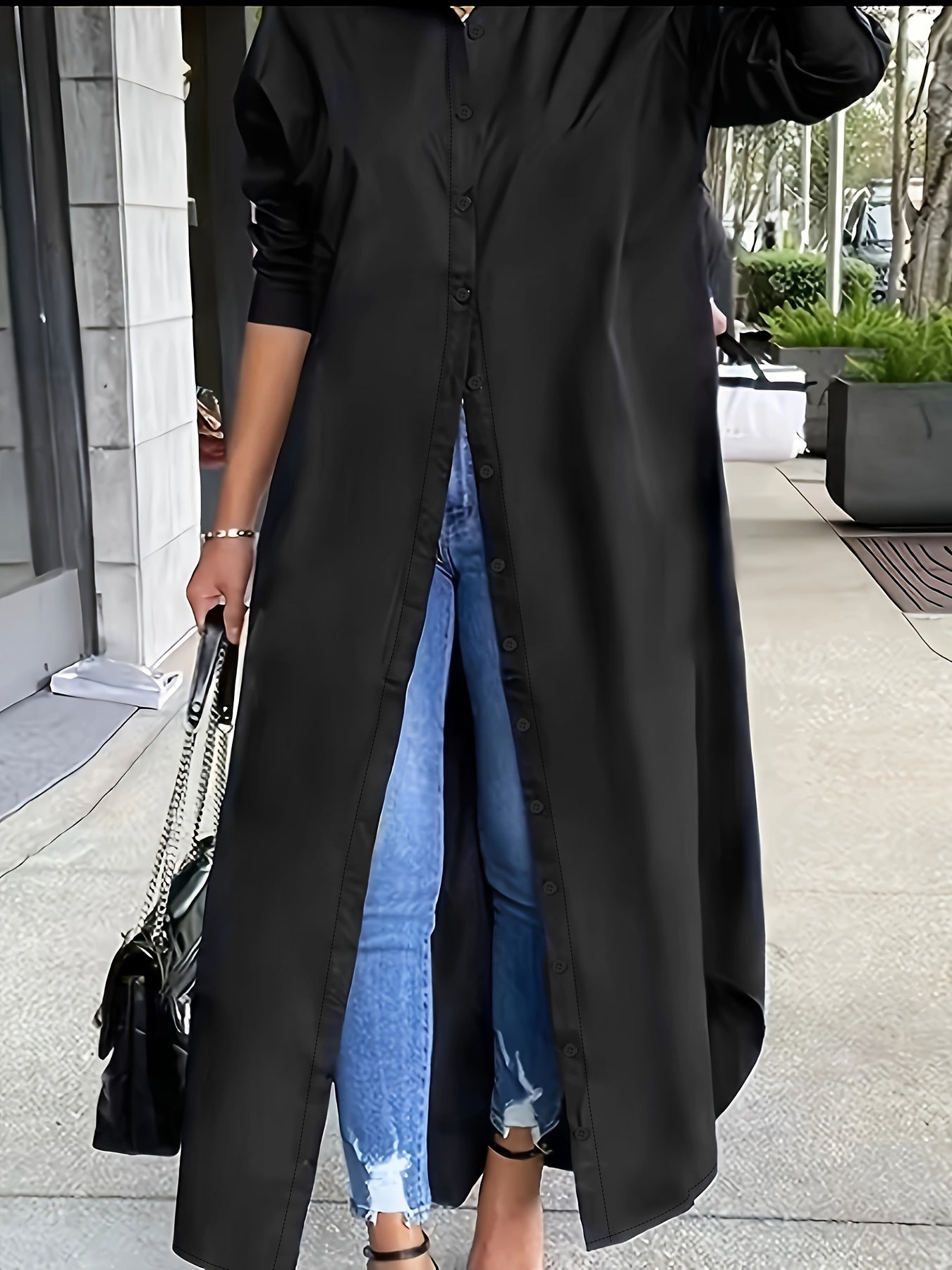 Women's Long-Sleeve Casual Shirt & Dress Multi-Wear