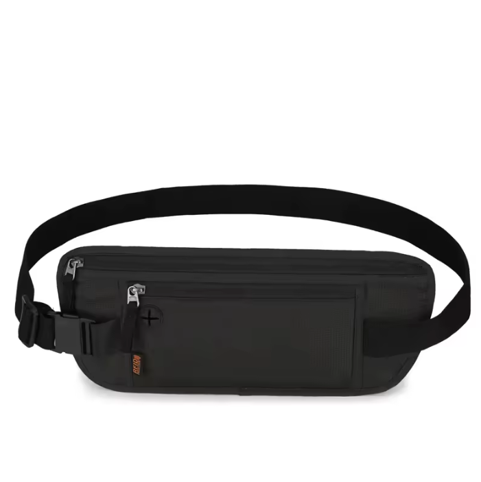 Slim RFID Travel Belt Pouch