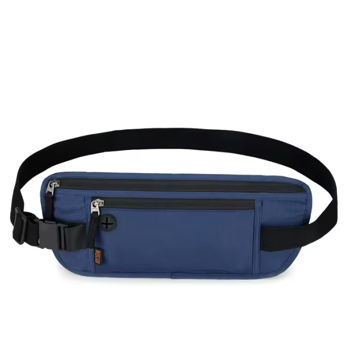 Slim RFID Travel Belt Pouch
