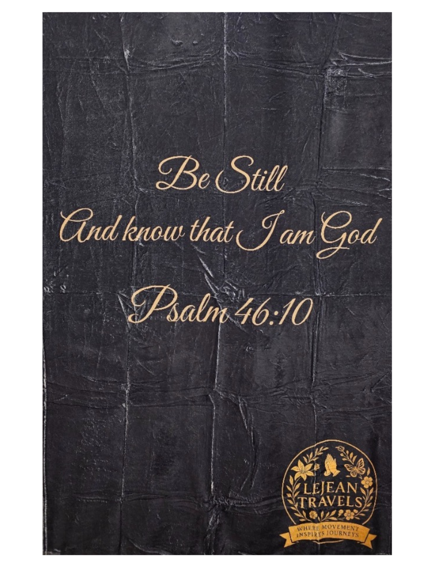 Be Still Blanket – Psalm 46:10 | Faith Comfort Blanket
