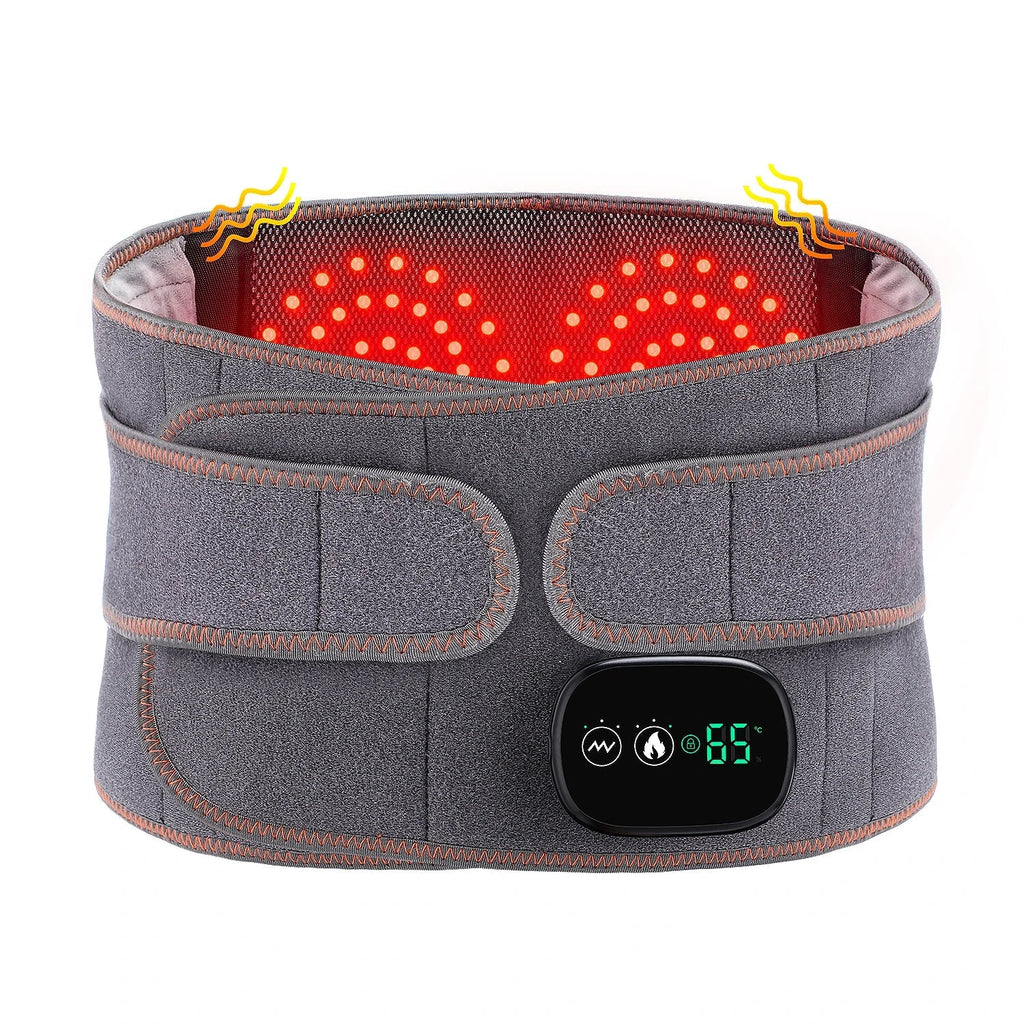 Heated Lumbar Support & Back Massager Belt
