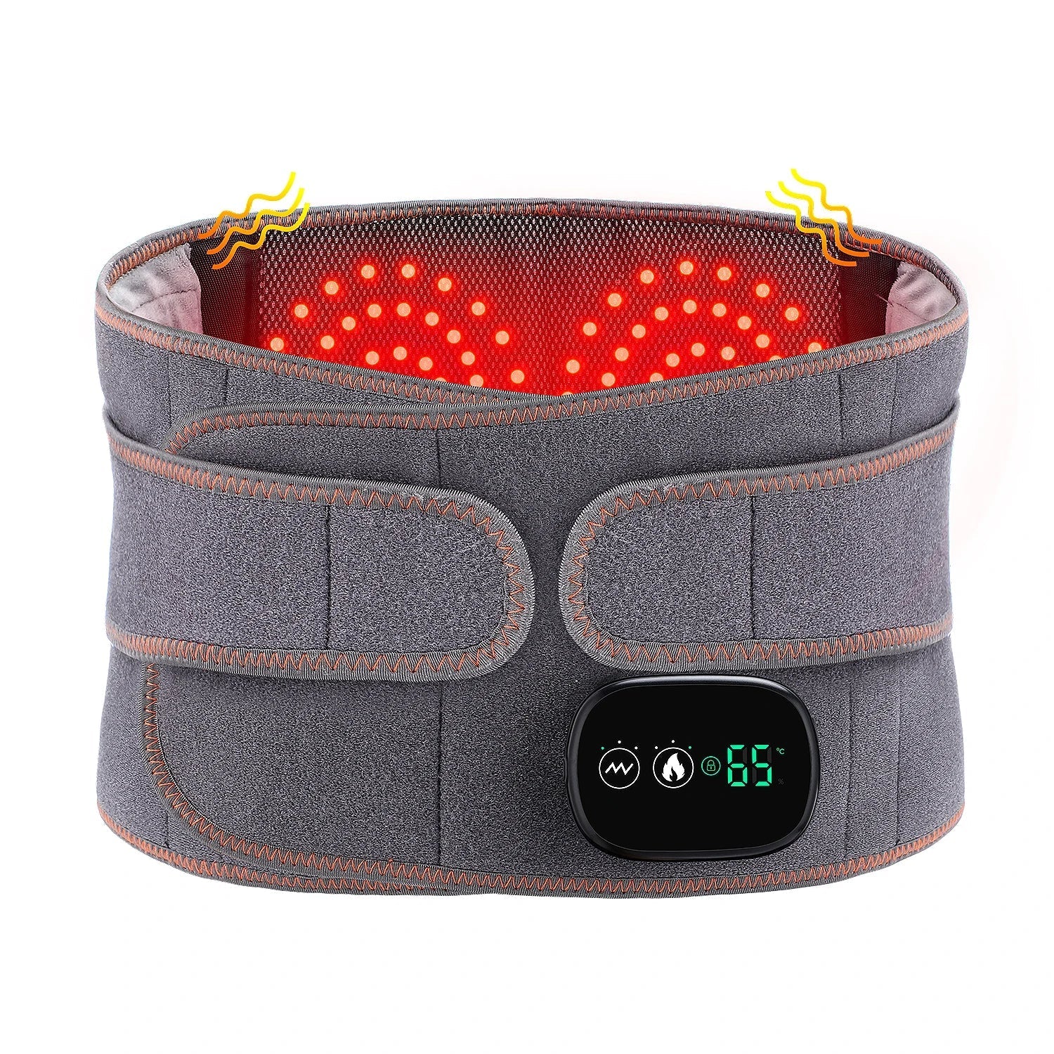 Heated Lumbar Support & Back Massager Belt