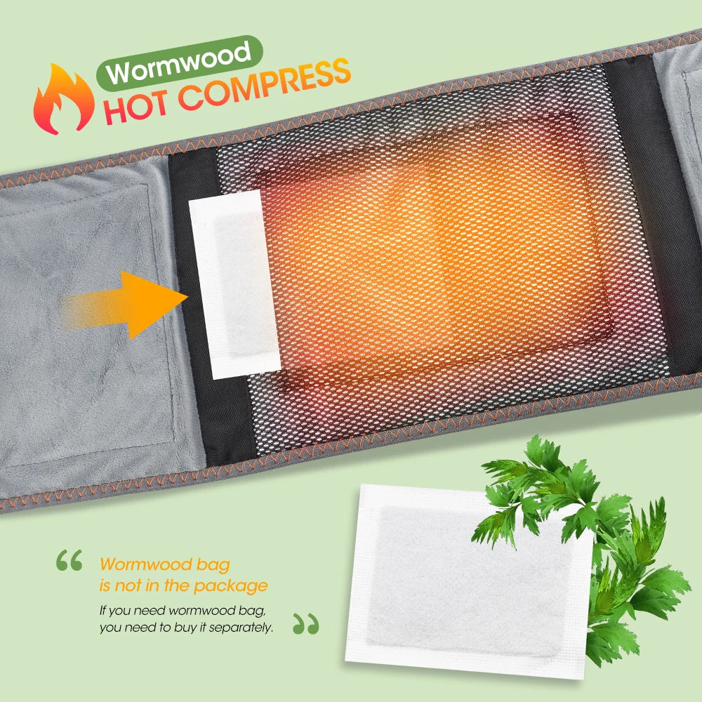 Heated Lumbar Support & Back Massager Belt