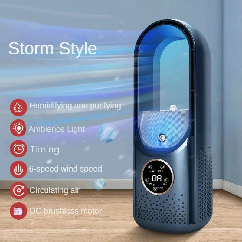 Portable USB Air Cooler & Bladeless Fan
