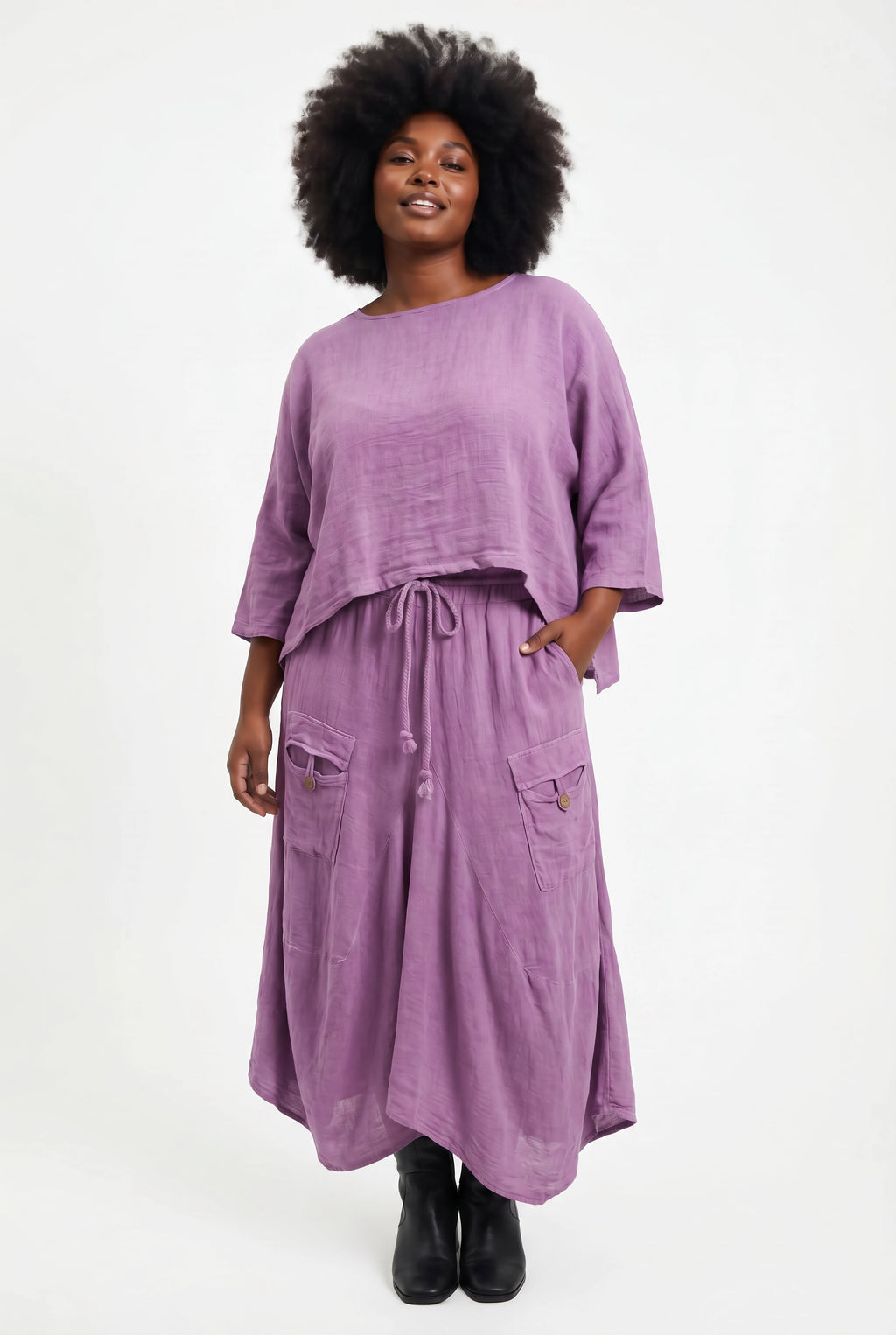 Casual Loose Two-Piece Dress Set