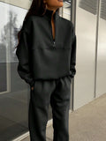 Women's Zip-Up Sweatsuit Set
