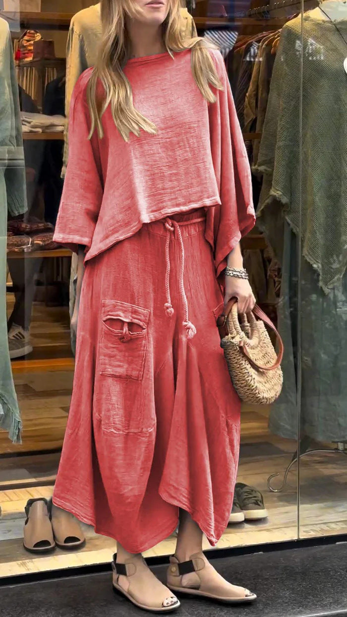 Casual Loose Two-Piece Dress Set