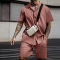 LeJean Coastal Polo Short Set | Men's Casual Matching Set