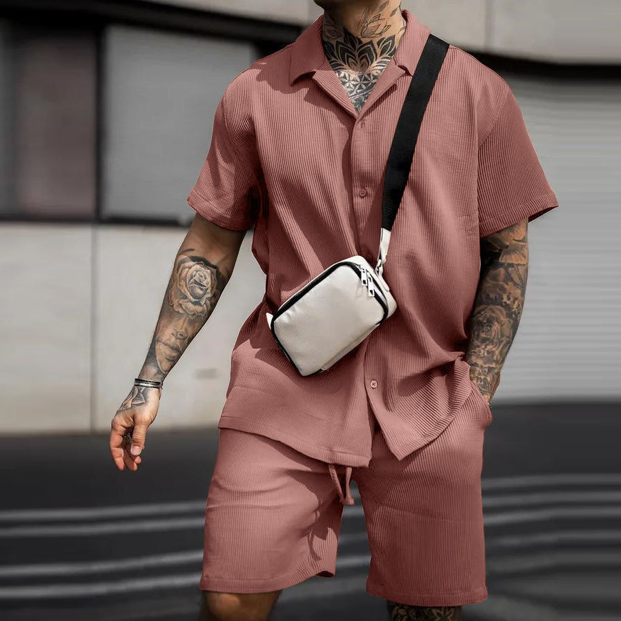 LeJean Coastal Polo Short Set | Men's Casual Matching Set