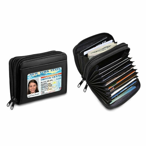 RFID Genuine Leather Travel Wallet