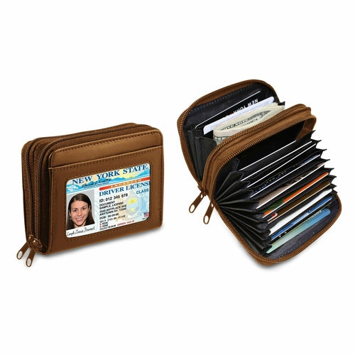 RFID Genuine Leather Travel Wallet