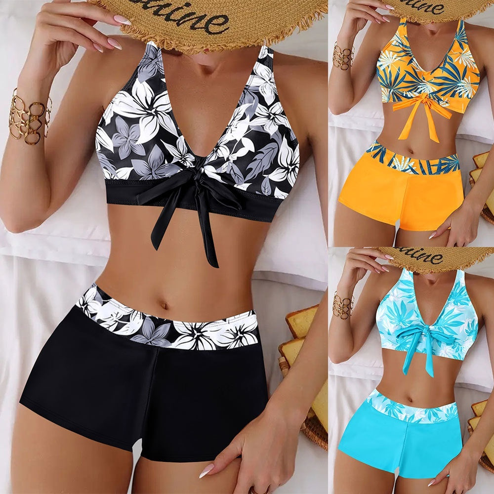 Tropical Escape High-Waist Bikini Set