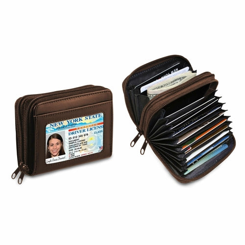 RFID Genuine Leather Travel Wallet