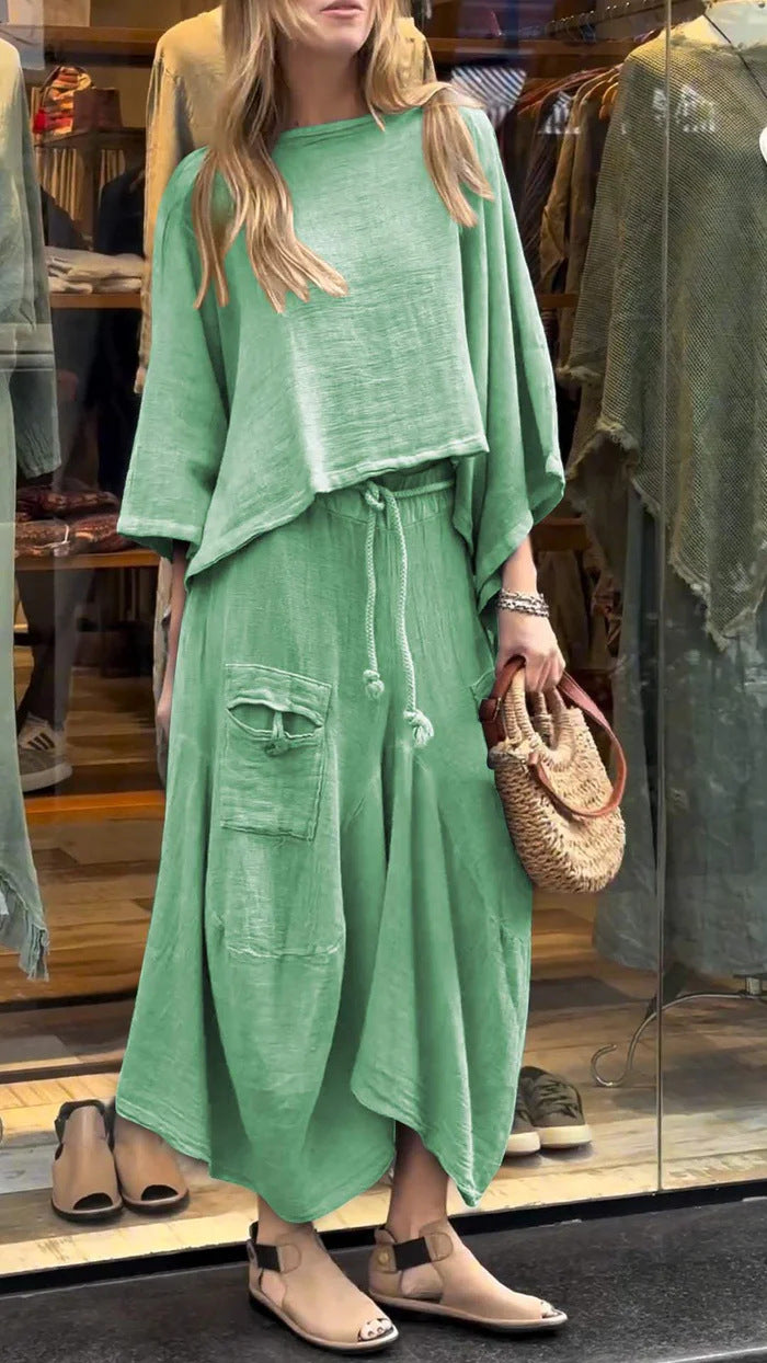 Casual Loose Two-Piece Dress Set