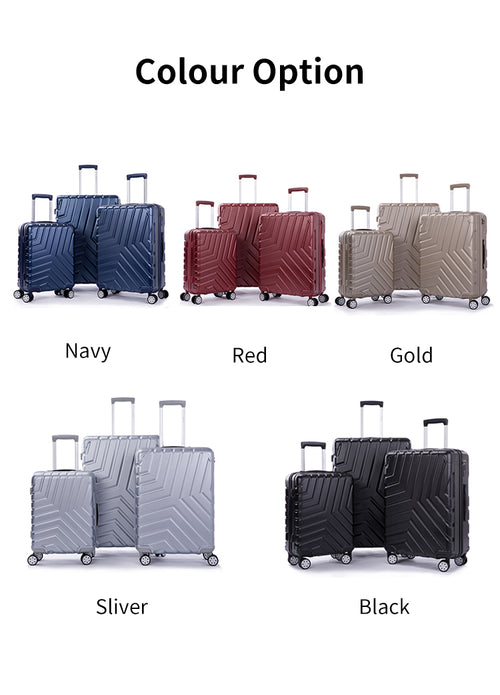 3-Piece Hardside Spinner Luggage Set