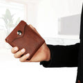 Men's RFID Leather Bifold Wallet With ID Window & Coin Pocket
