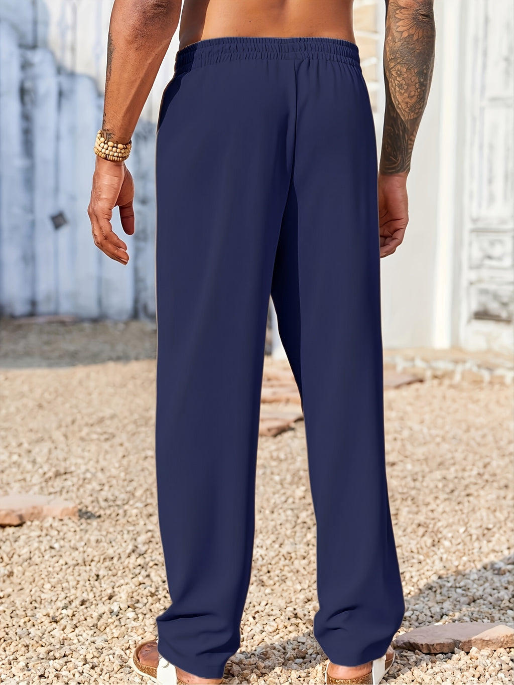 Men's Relaxed Straight-Leg Casual Pants | Lightweight Travel Pants